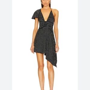 New WeWoreWhat Crystal Embellished Asymmetrical Dress.